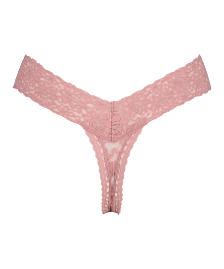 Tanga de corte ultra bajo en forma de V, Morado