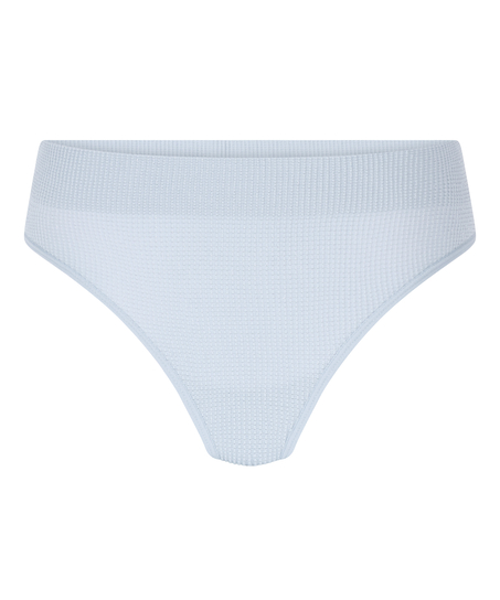 Tanga de tiro alto Dianne, Azul