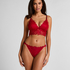 Bralette triangular Marianna, Rojo