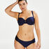 Braguita de bikini mariposa Rhapsody, Azul