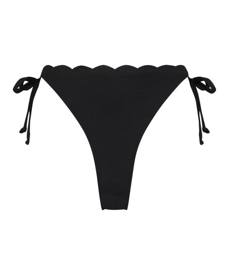 Braguita de bikini Scallop, Negro
