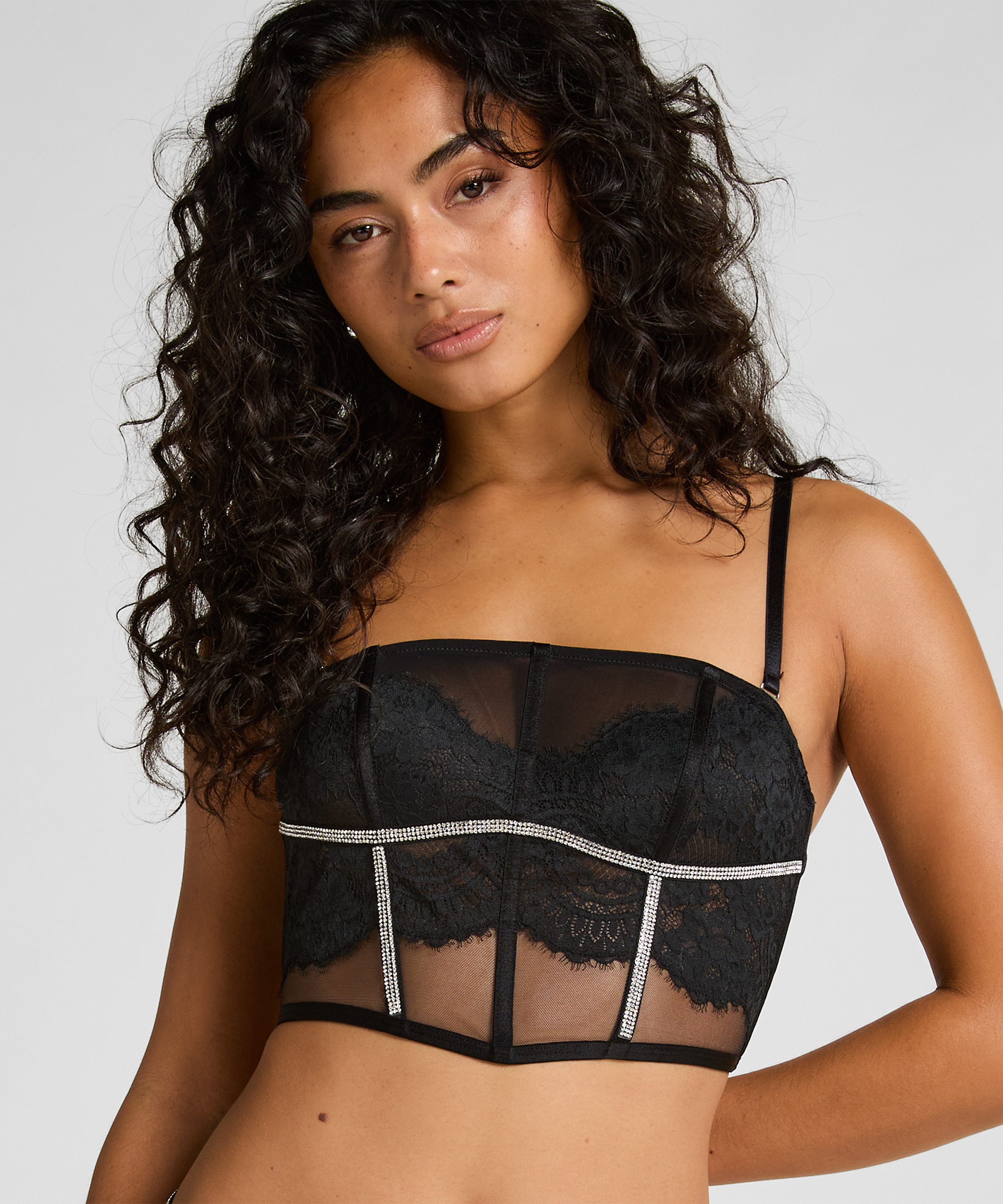 Bustier Odette, Negro, main