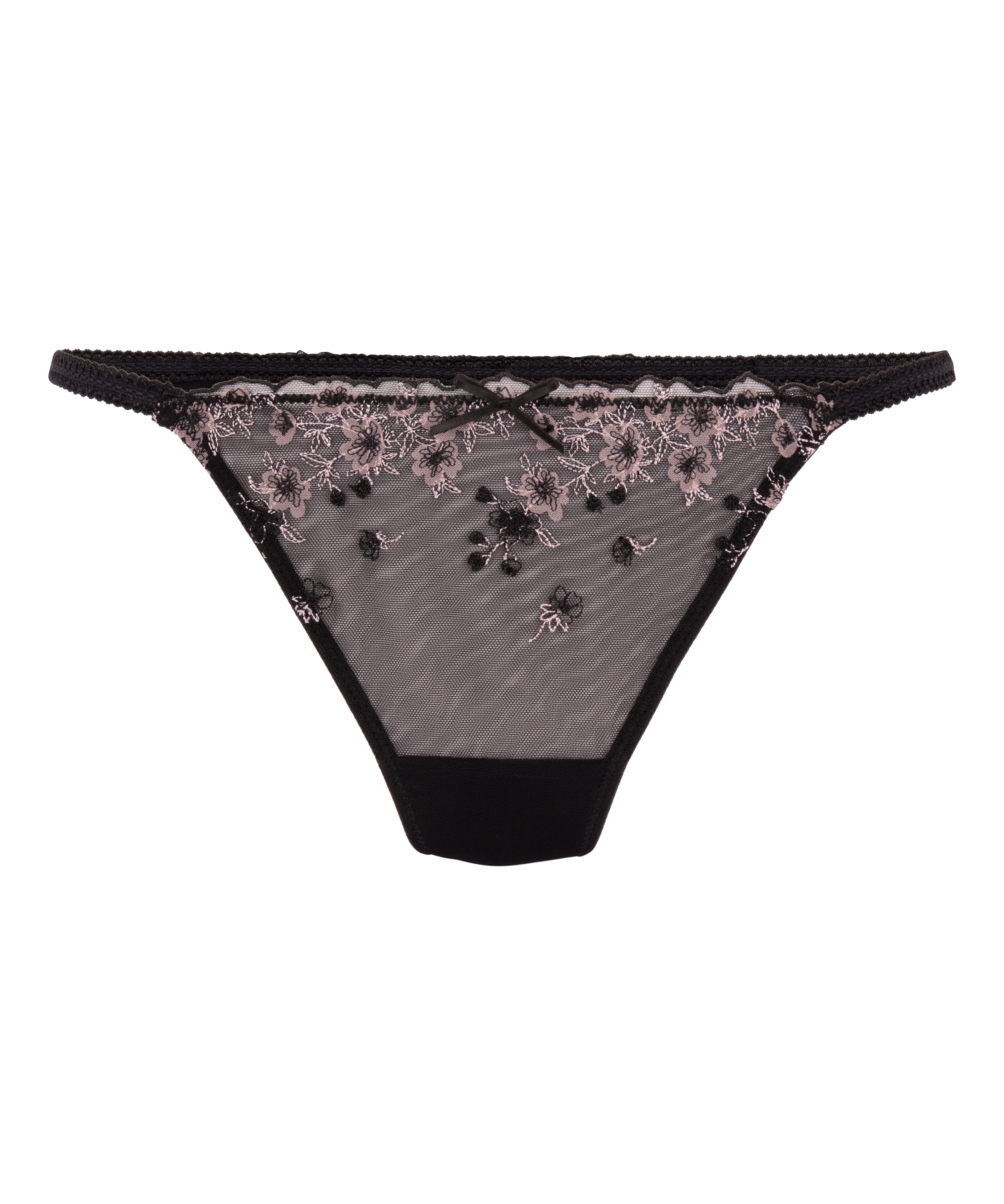 Tanga Chloe de tiro alto, Negro, main