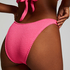 Braguita de Bikini de Corte Alto Crinkle, Rosa
