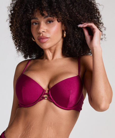 Top de bikini preformado con aros Marrakech, Rojo