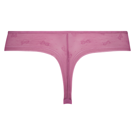 Tanga invisible de marca, Rosa