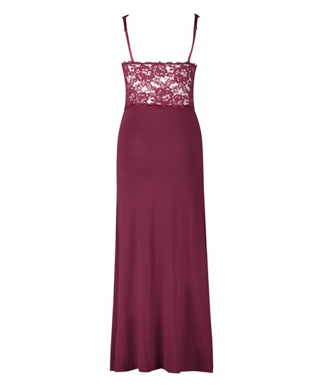 Vestido lencero Nora Lace Long, Morado