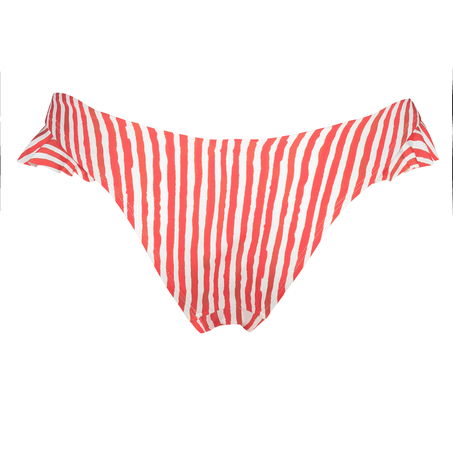 Braguita de bikini de corte alto Julia, Rojo