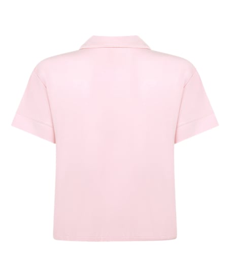 Chaqueta de manga corta de jersey Essential, Rosa
