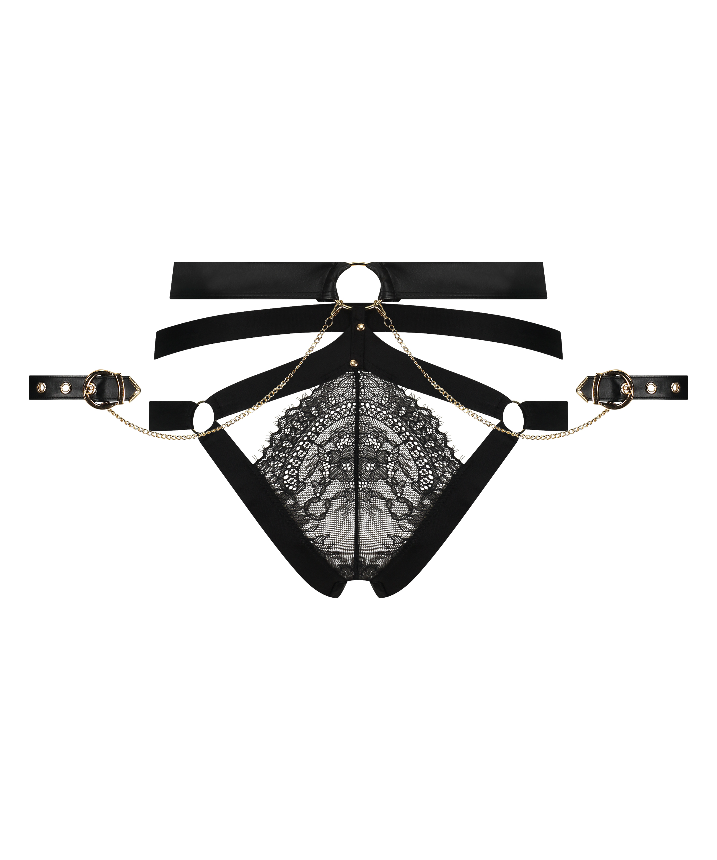 Braguita brasileña de pierna alta Faye, Negro, main