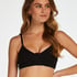 Bralette Rib Baddie, Negro