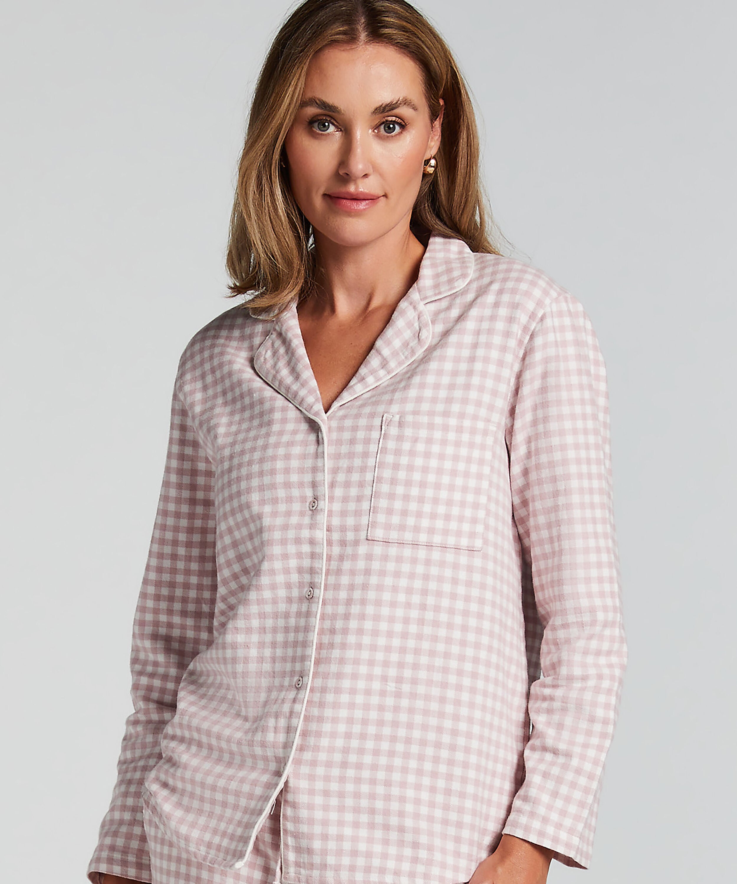 Top de pijama Flanel Essentials, Morado