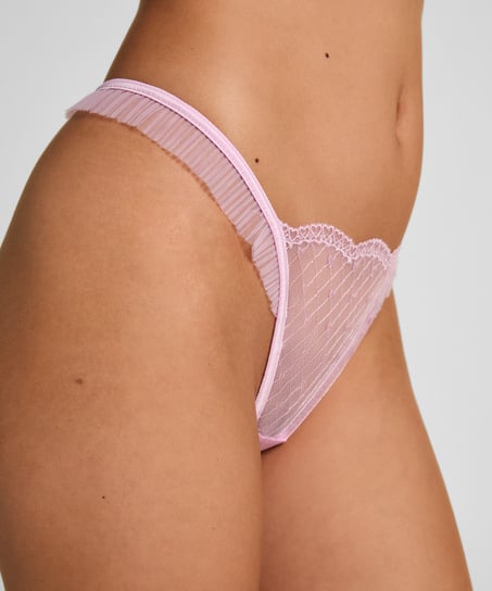 Tanga de talle alto Cordelie, Rosa