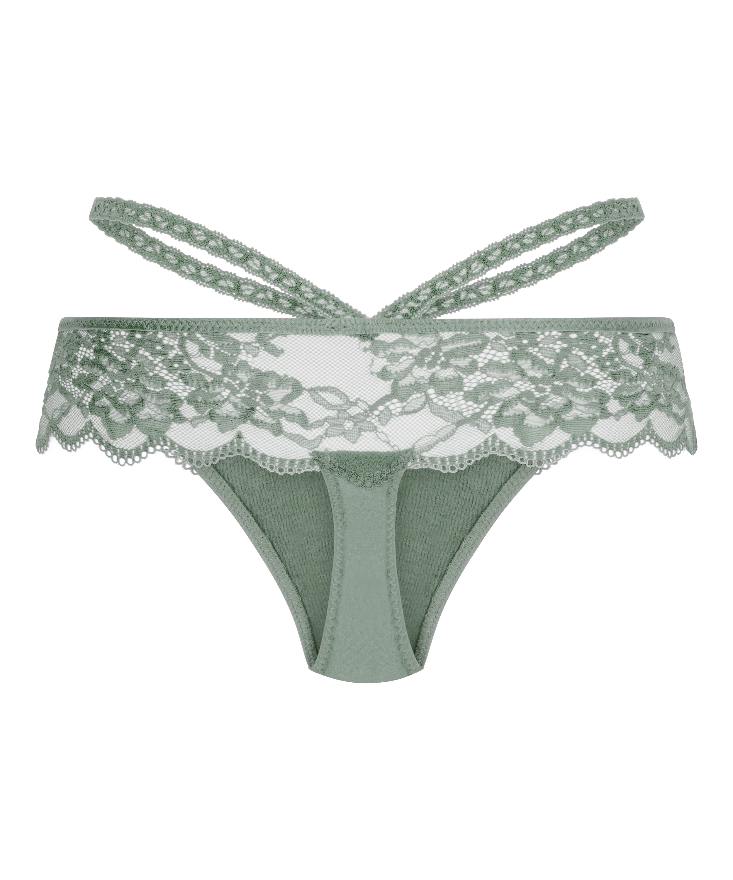 Tanga de hilo R Amanda Boxer, Verde, main
