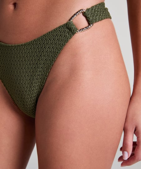 Braguita de bikini de talle alto Cairo, Verde