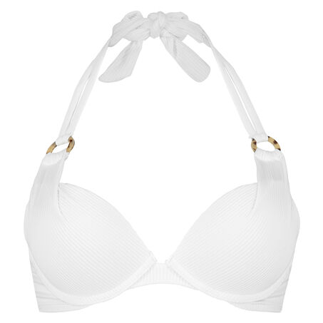 Top de bikini push-up Duran Copa A - E, Blanco