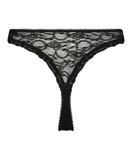 Brasileña mini de cintura alta Riley, Negro