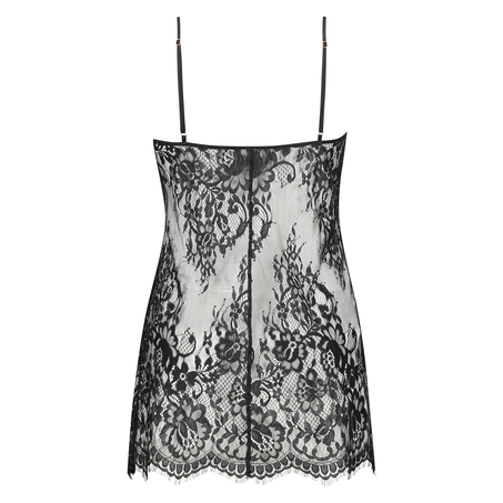 Vestido tipo camis&oacute;n Jennifer, Negro