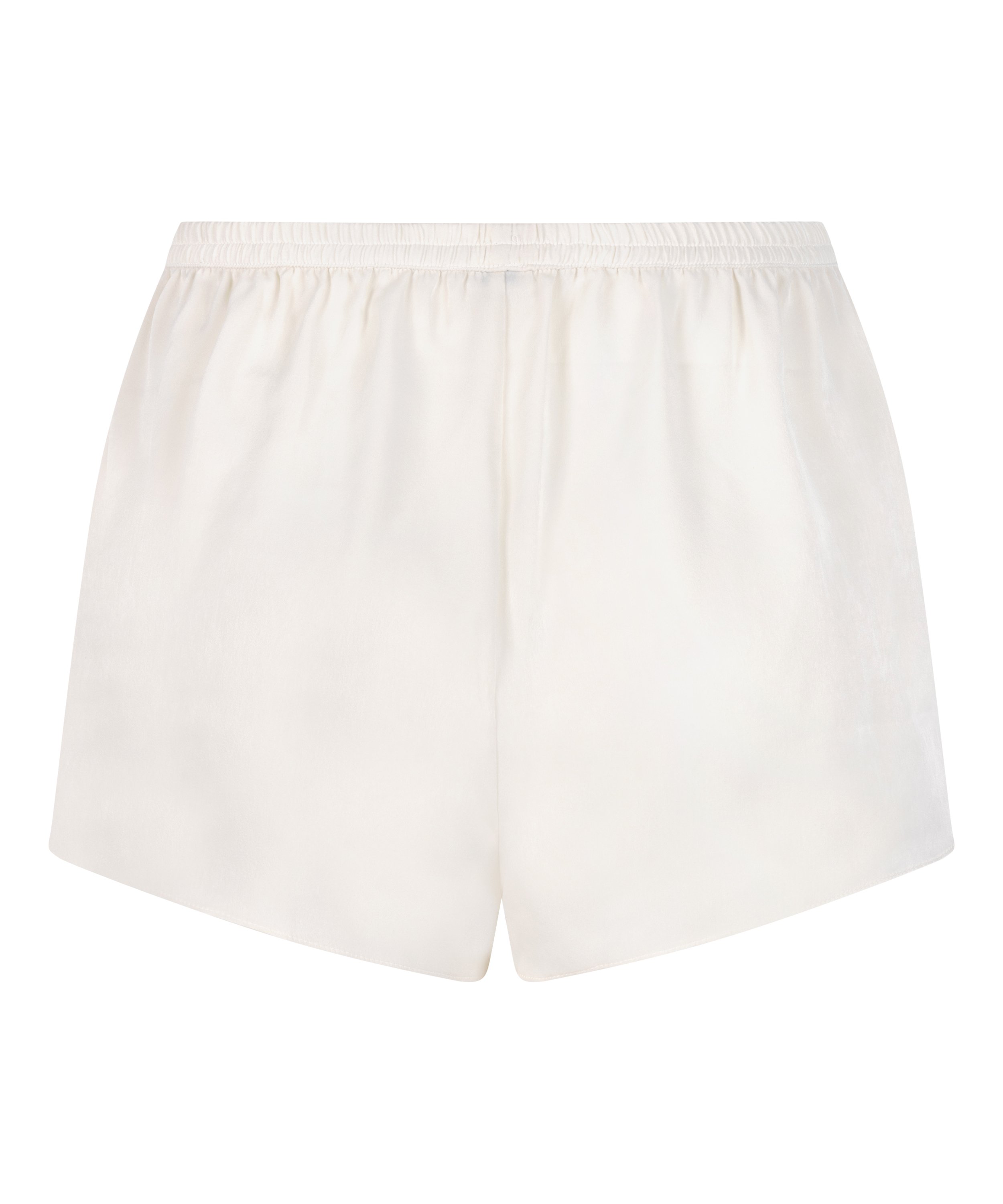 Short de satén Minimal, Blanco, main