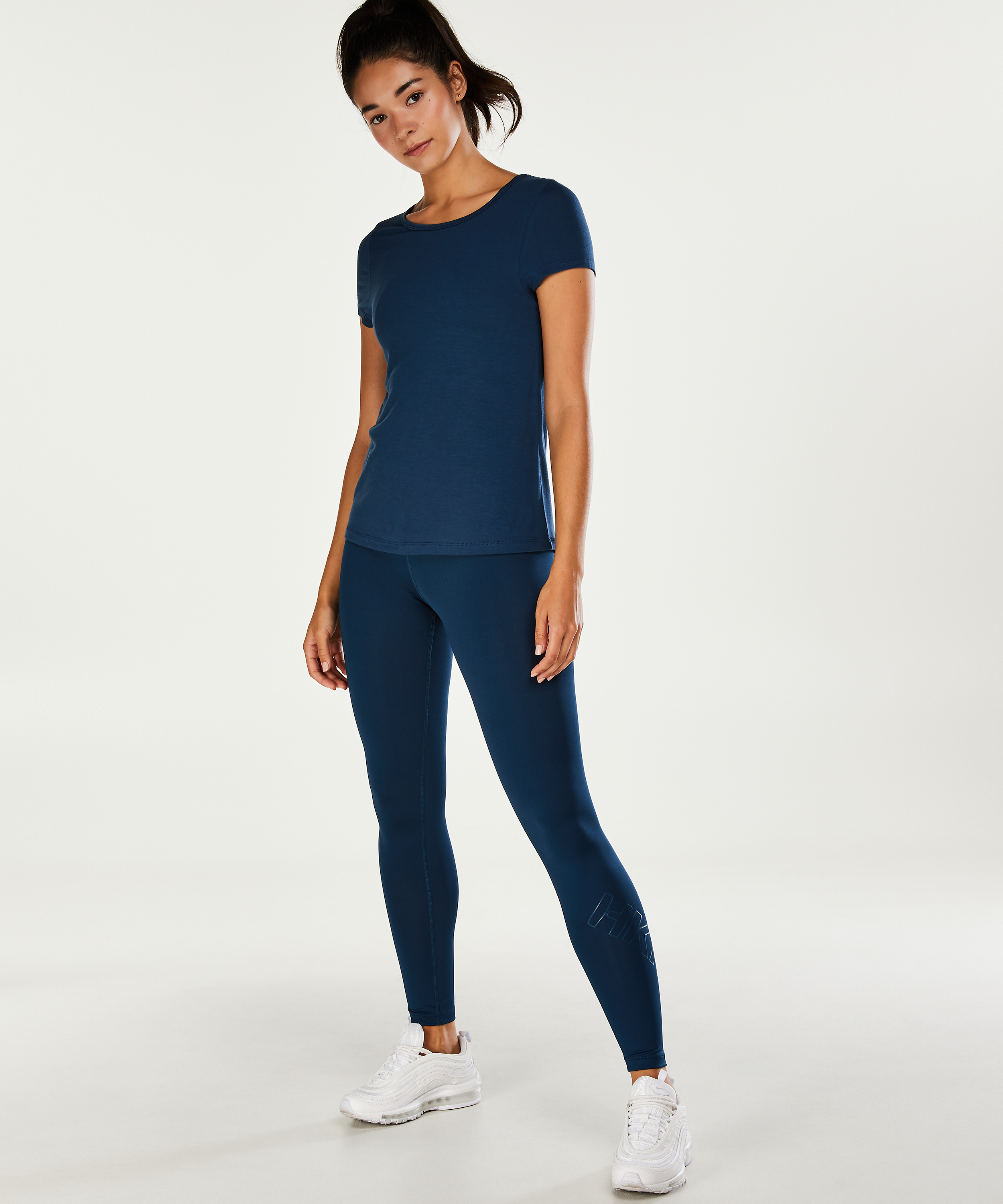 Camiseta deportiva HKMX de rejilla, Azul, main