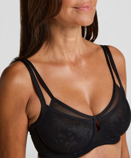 Sujetador reductor sin relleno con aros Jocelyn, Verde