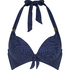 Top de bikini con aros moldeados Kai Copa E +, Azul