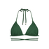 Top de bikini triangular Digura, Verde