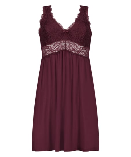 Vestido lencero Nora Lace, Morado