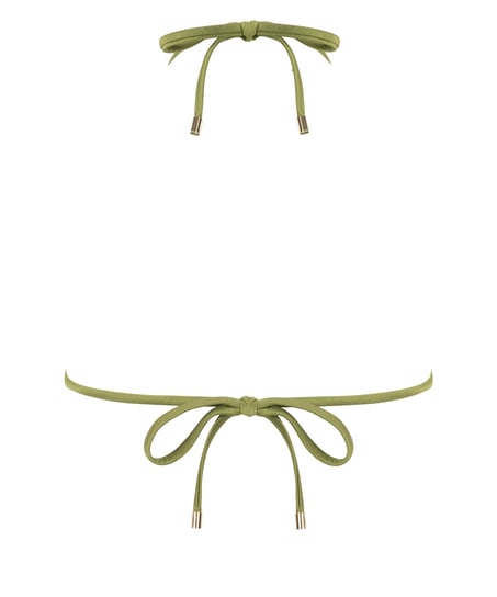 Top de bikini triangular Yucatan, Verde