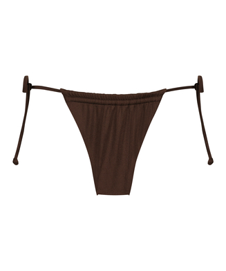 Braguita de bikini de tiro alto Cleo, marrón
