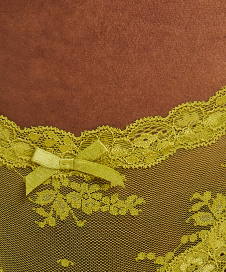 Brasile&ntilde;a en forma de V burn-out mesh, Verde