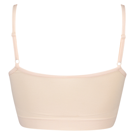 Strappy top sin costuras, Beige