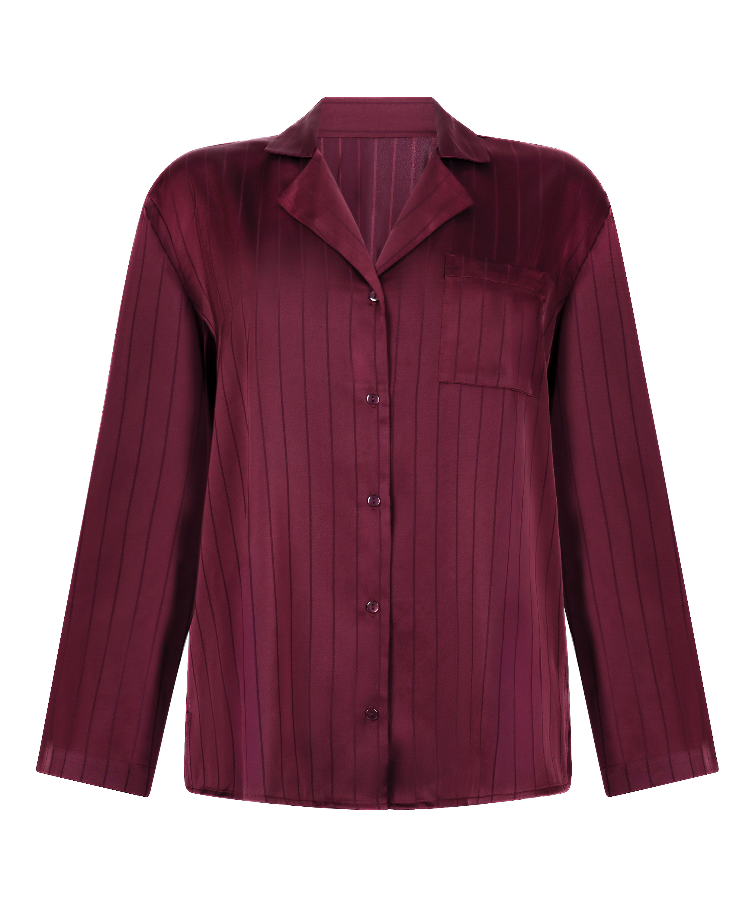 Chaqueta de sat&eacute;n a rayas, Morado, main