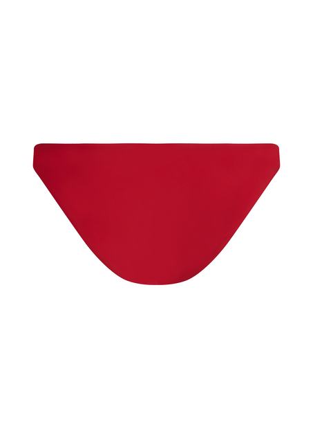 Braguita de Bikini de Corte Alto Luna, Rojo