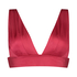 Top de bikini triangular Lola, Rojo