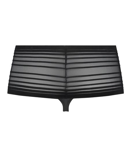 Tanga invisible de tiro alto, Negro