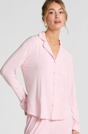 Hunkemöller Chaqueta de manga larga de jersey Essentil Rosa