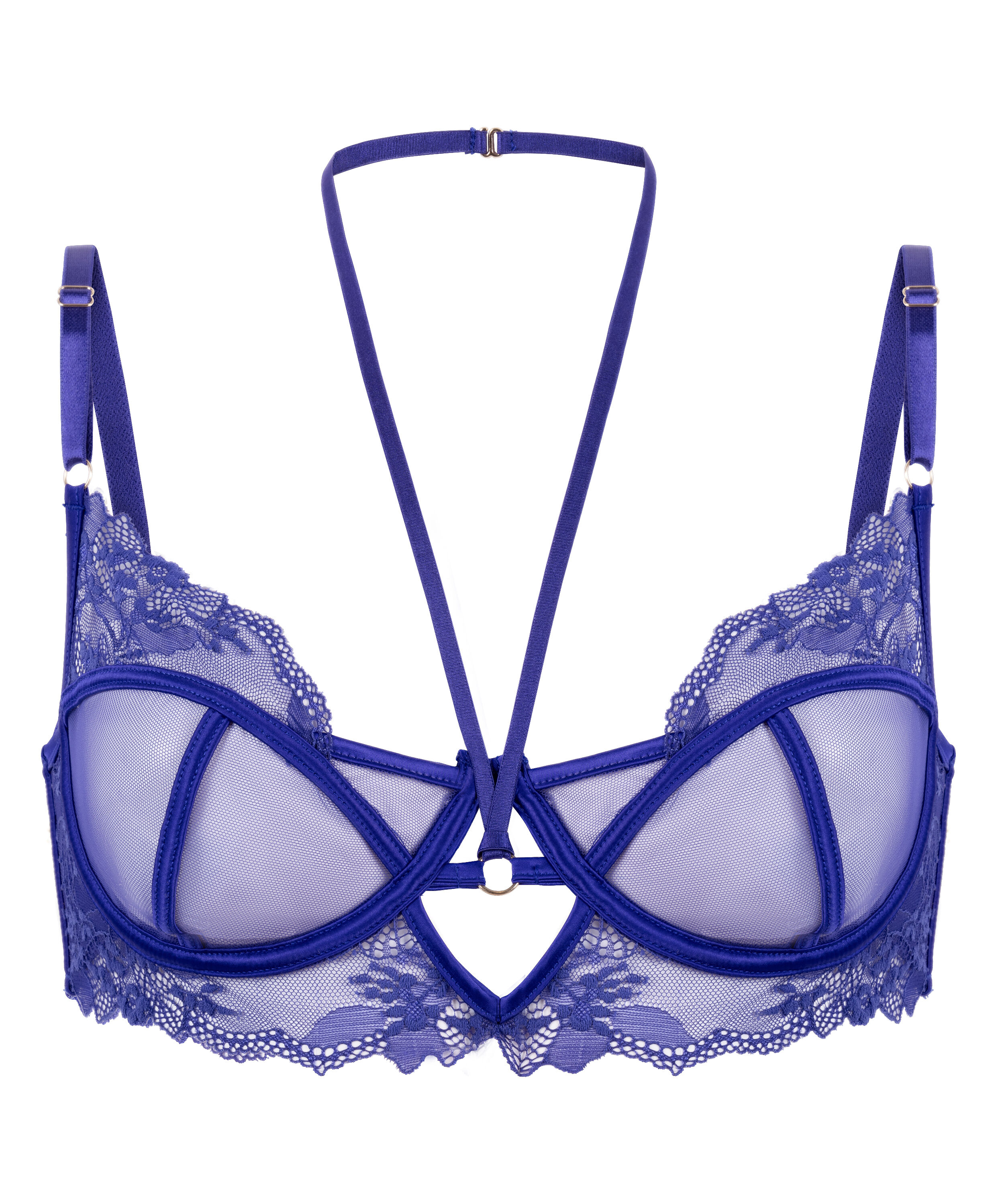 Sujetador con aros sin relleno Amari, Azul