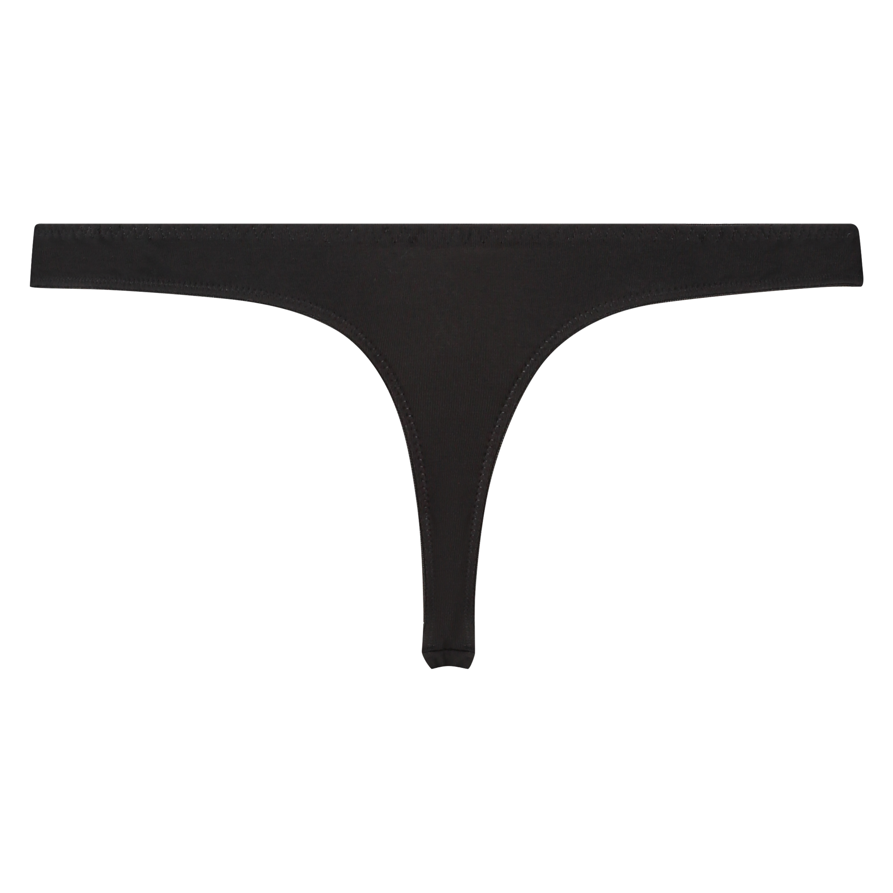 Tanga de algod&oacute;n Secret Lace, Negro, main