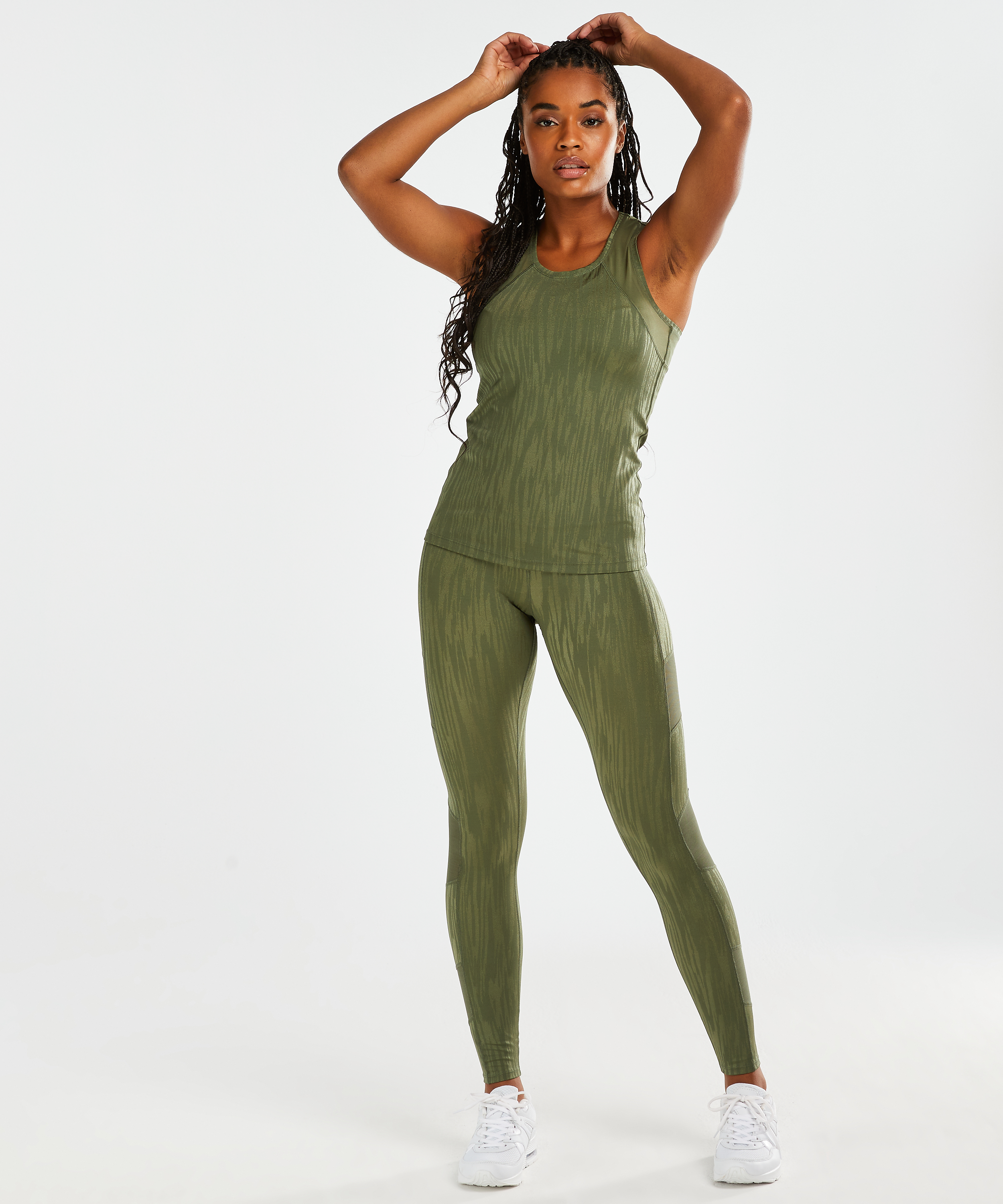 HKMX camiseta de deporte sin mangas, Verde, main