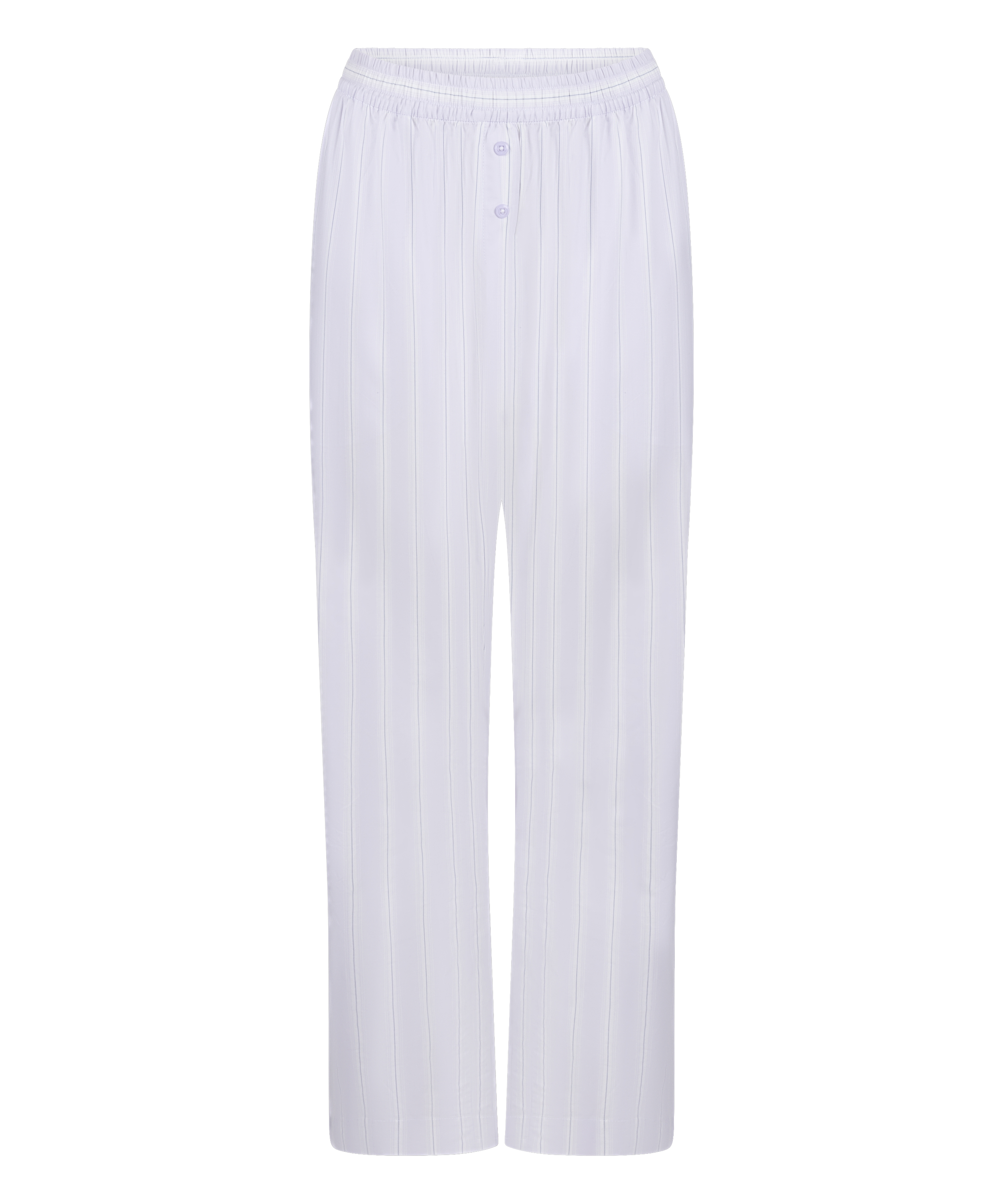 Pantal&oacute;n de pijama de algod&oacute;n tejido a rayas, Morado, main
