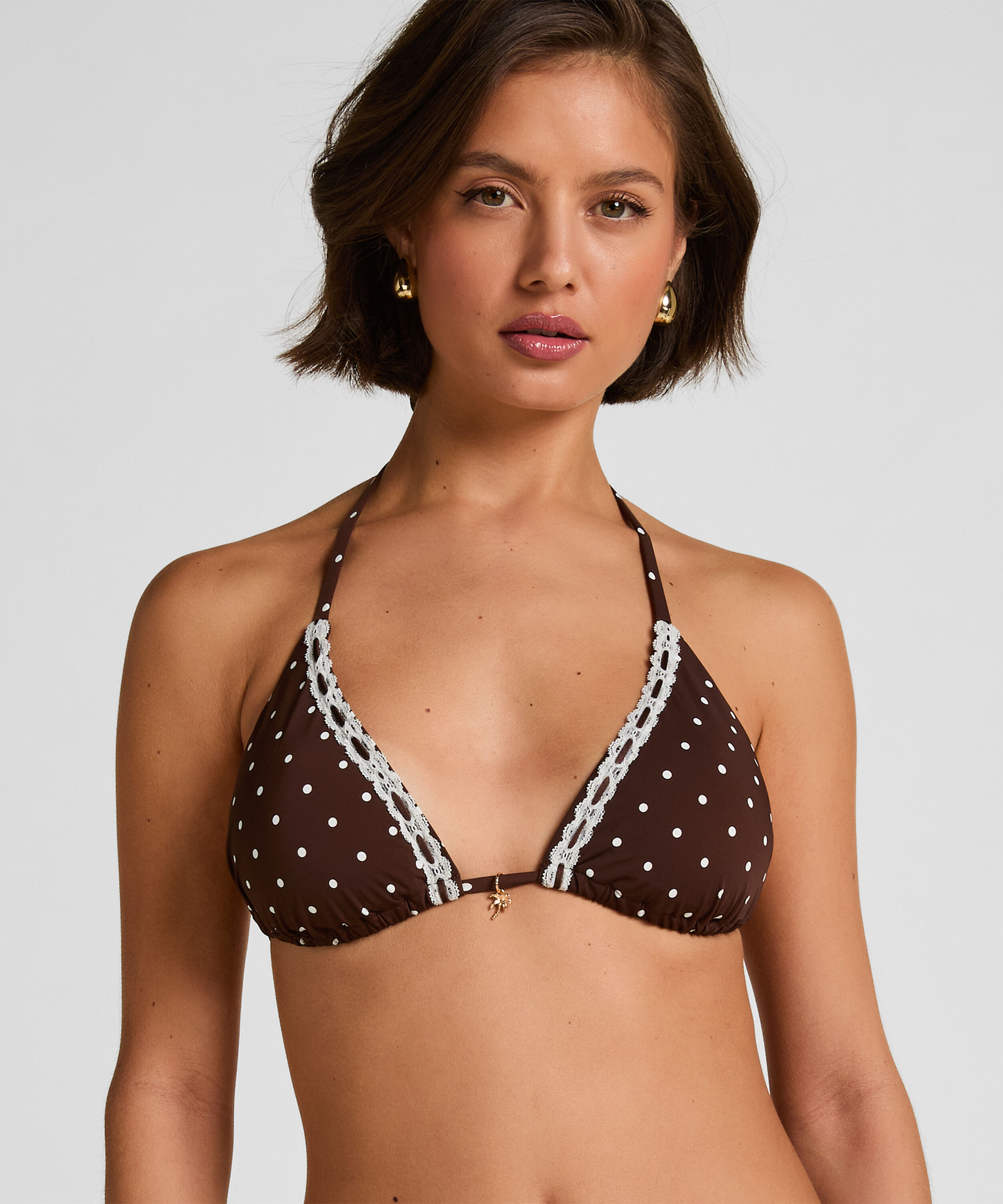 Top de Bikini Triangular Algarve, Marrón Top de Bikini Triangular Algarve, Marrón