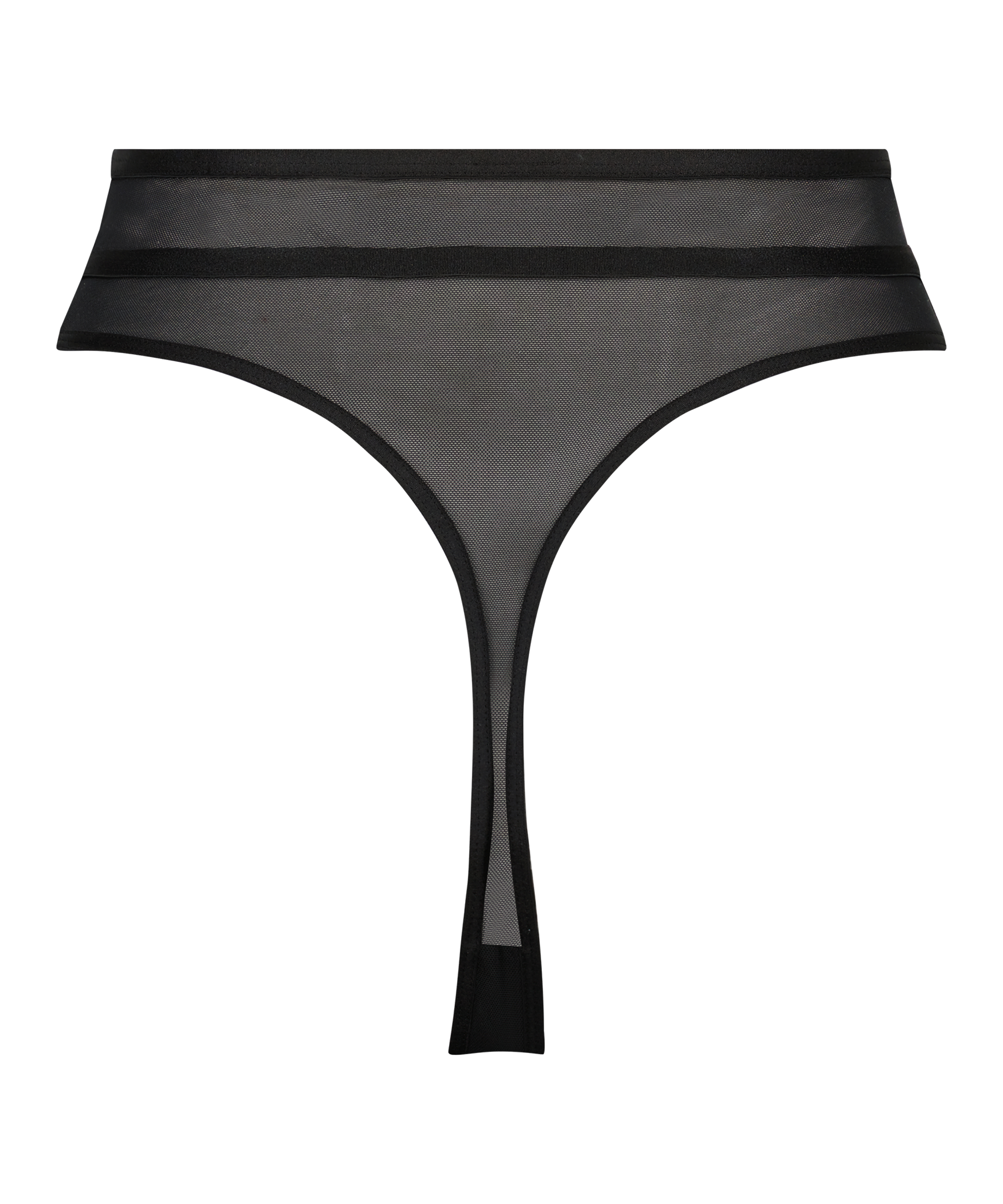 Tanga de tiro alto Sexy Mesh, Negro, main