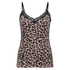 Camiseta de terciopelo leopard, Rosa