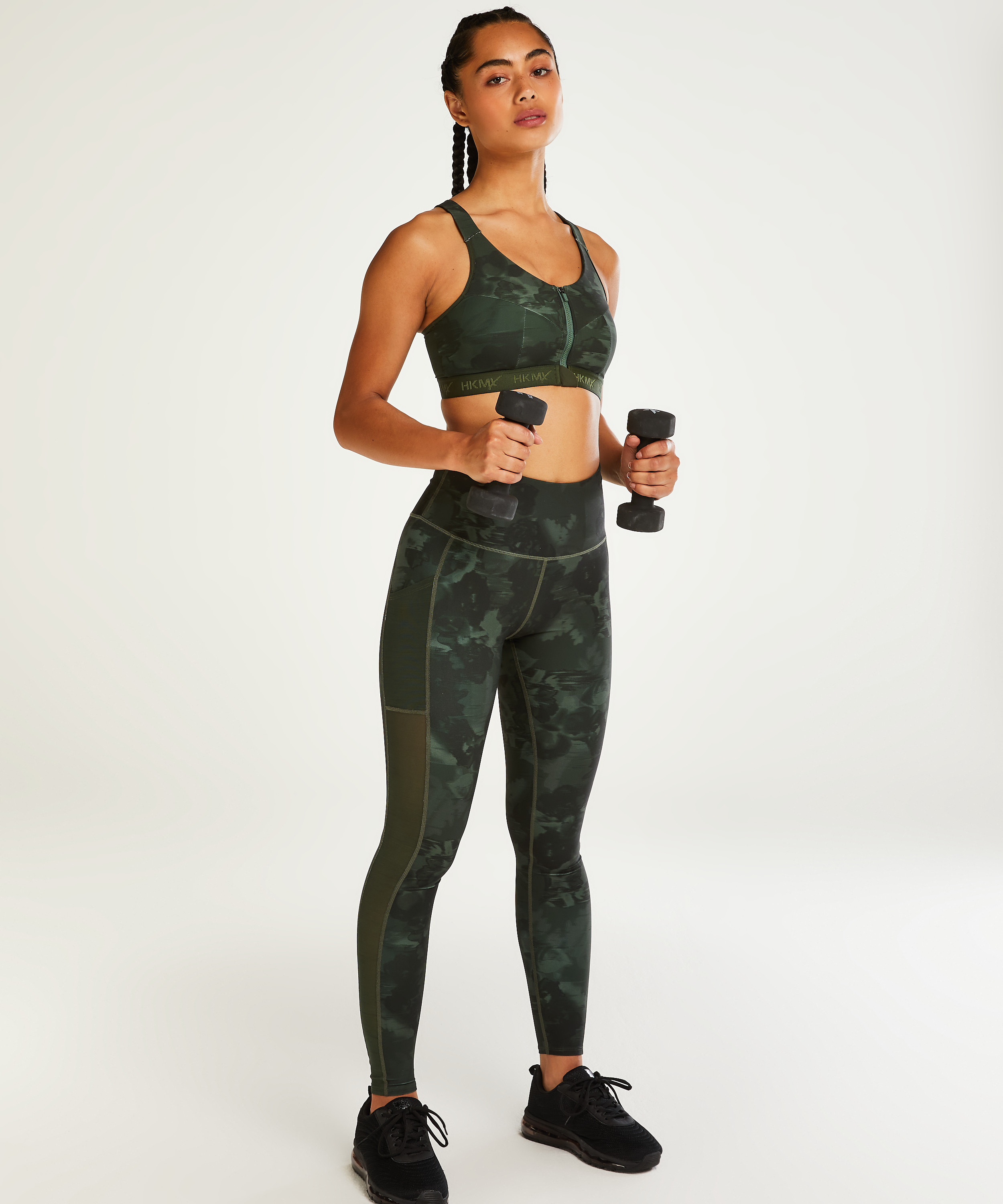 HKMX Sujetador deportivo The Pro Level 3, Verde, main