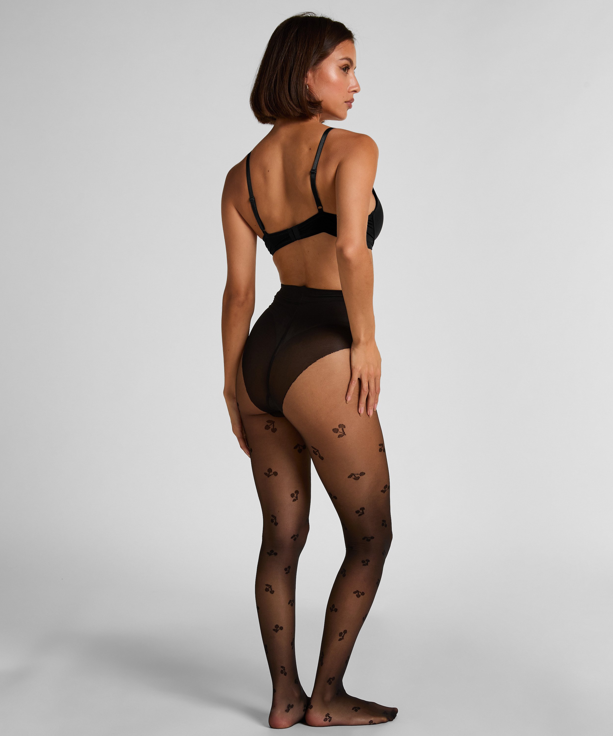 Medias 15DEN estampadas, Negro, main