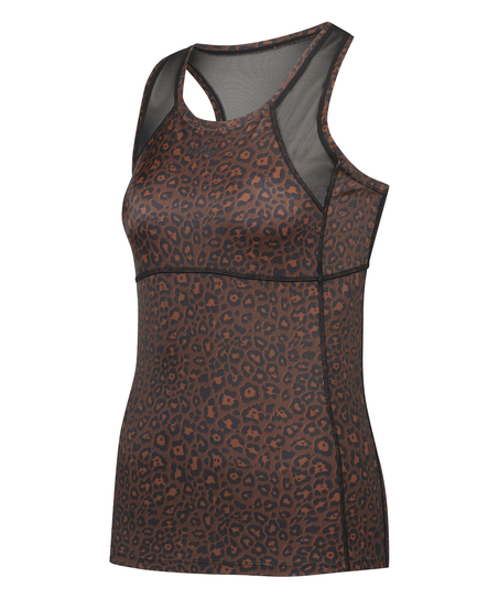 HKMX Sport tank top, Marr&oacute;n