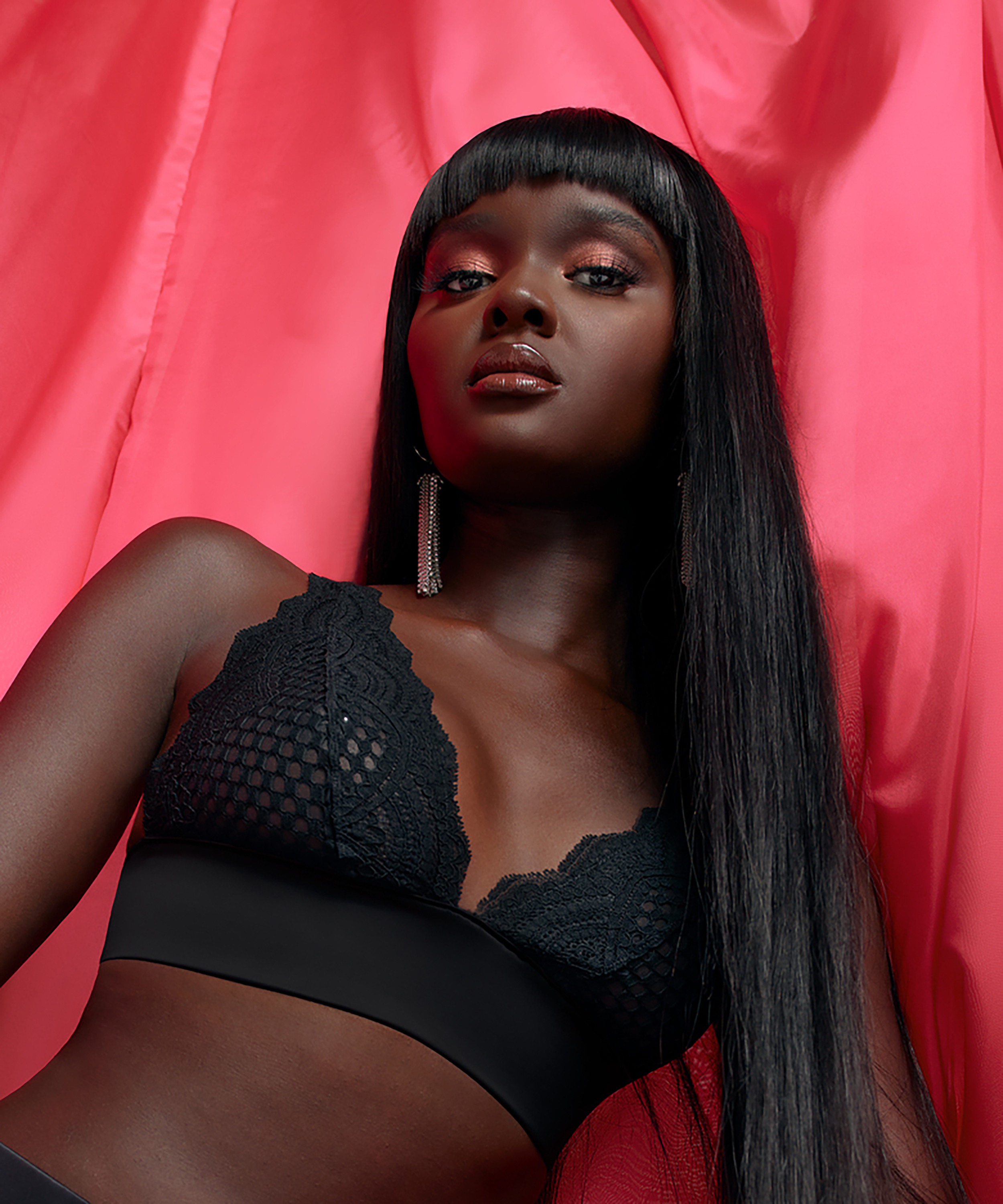 Bralette Duckie, Negro, main