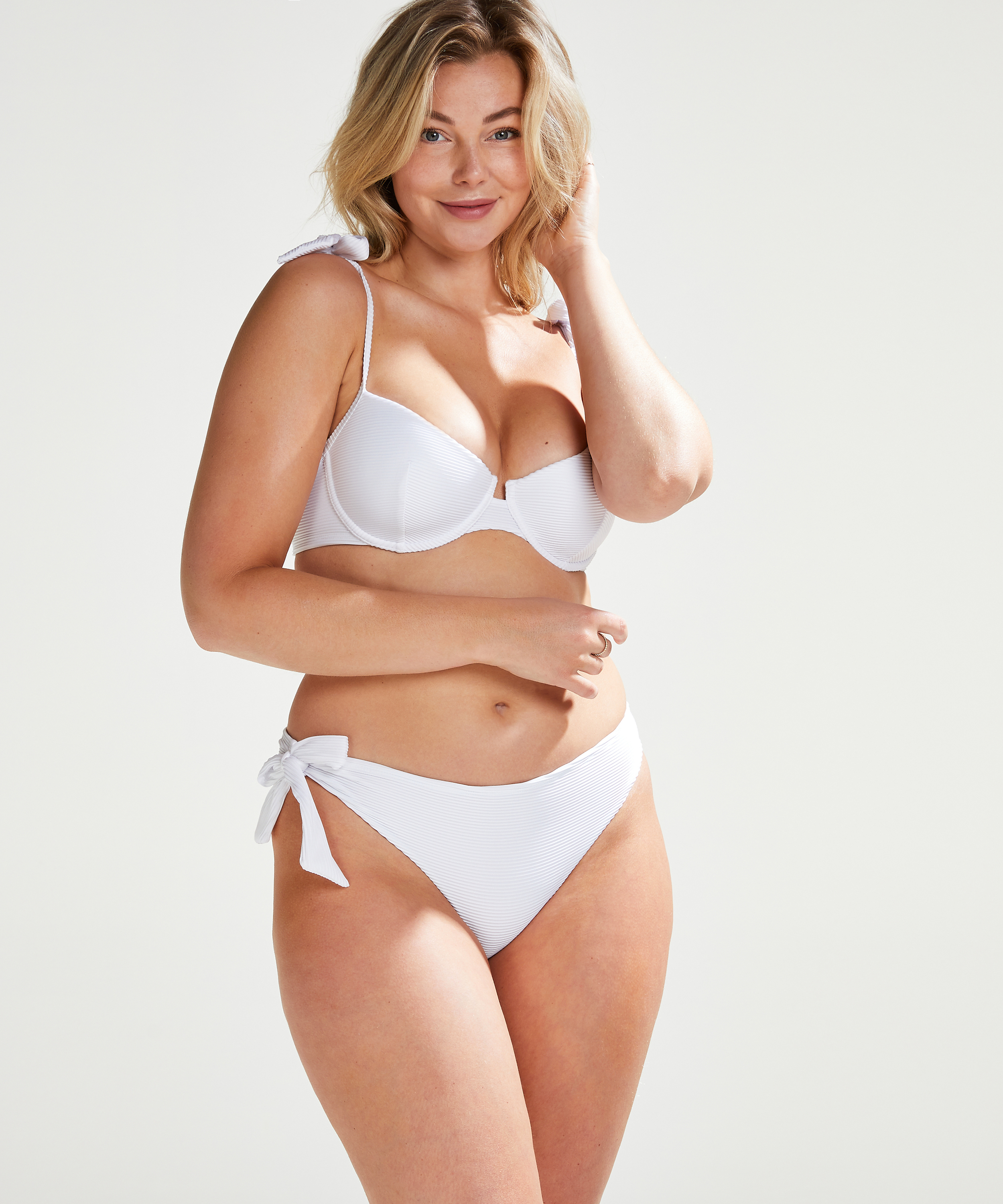 Top de bikini de aros preformado Santorini Vivian Hoorn, Blanco, main