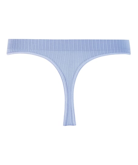 Tanga de tiro alto Dianne, Azul